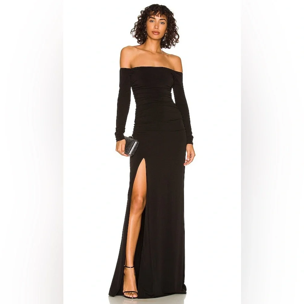 Cinq a Sept Holly Gown in Black - Picture 1 of 9